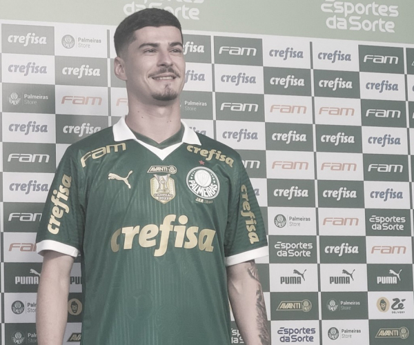Fã de Veiga, Rômulo é apresentado como novo reforço do Palmeiras: "Estou muito feliz"