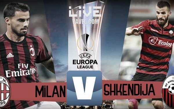 Milan-KF Shkëndija in diretta, Playoff Europa League 2017/18 LIVE (6-0): i rossoneri dilagano!
