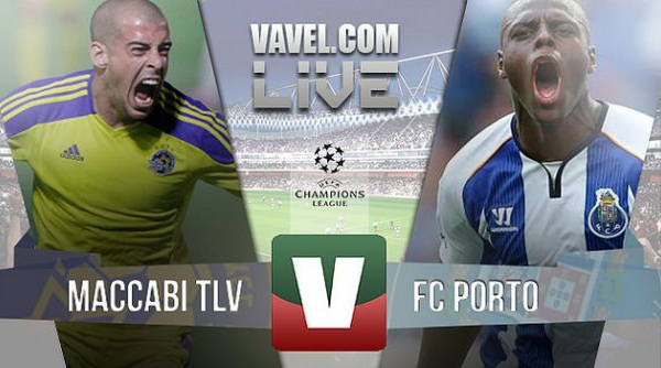 Resultado Maccabi Telavive x Porto na Liga dos Campeões (1-3)
