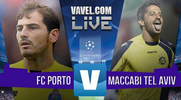 Resultado Porto x Maccabi Telavive na UEFA Liga dos Campeões (2-0)