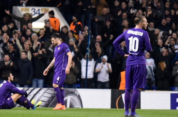 Europa League, sprofondo Viola a White Hart Lane: 3-0 e Tottenham agli ottavi