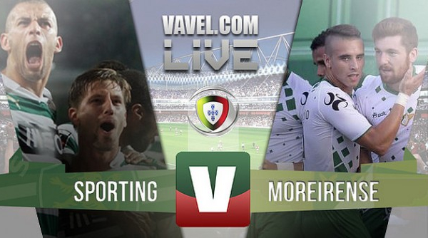 Resultado Sporting x Moreirense na Liga NOS 2015 (3-1)