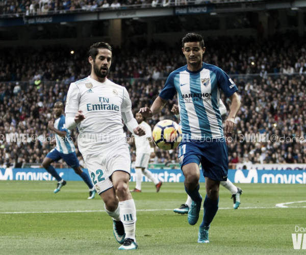 Resultado Málaga x Real Madrid pelo Campeonato Espanhol 2017/18 (1-2)