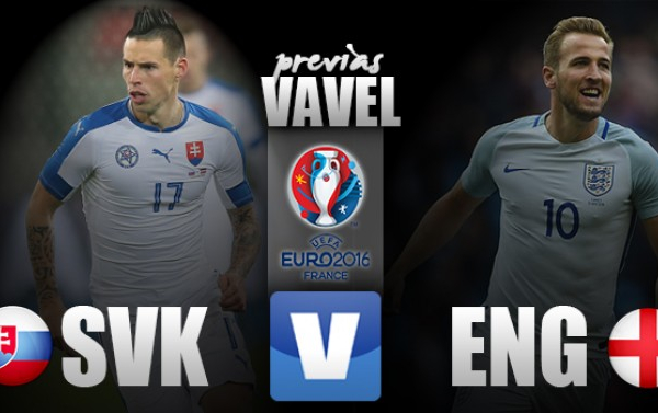 Eslováquia e Inglaterra se enfrentam por vaga nas oitavas da Eurocopa