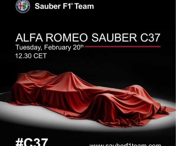 Alfa Romeo-Sauber - Via i veli dalla C37, presentazione il 20