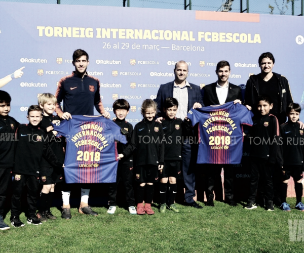 Fotos e imágenes de la inauguración del VII Torneig Internacional FCB Escola