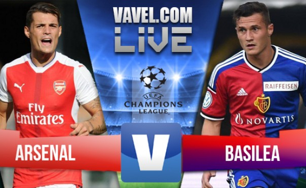 Partita Arsenal vs Basilea in UEFA Champions League 2016/17 Risultato finale: 2-0, doppietta di Walcott!