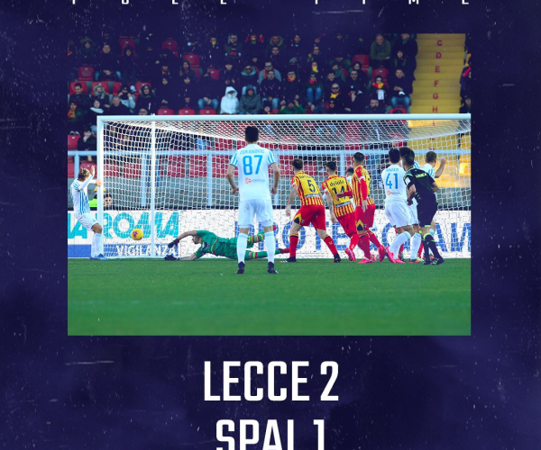 Serie A- Mancosu illumina il Lecce, i salentini vincono contro la Spal 