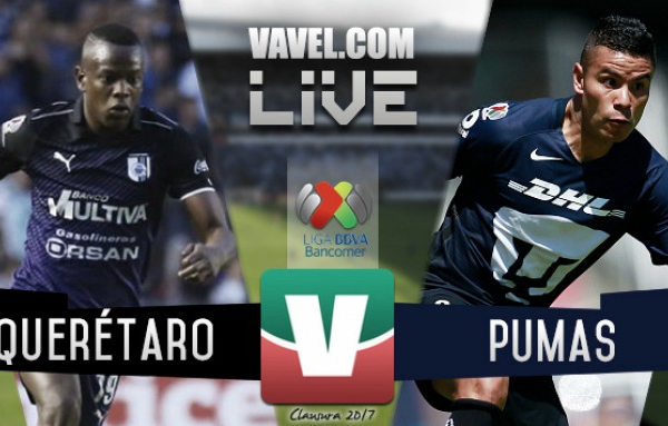 Resultado y goles del Querétaro 4-3 Pumas de la Liga MX 2017