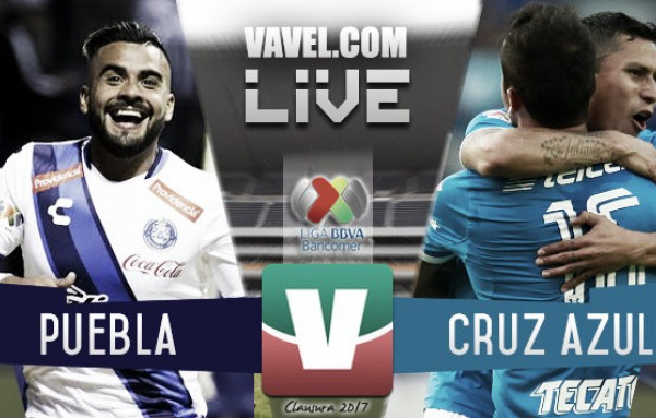 Resultado y goles del Puebla 2-1 Cruz Azul de la Liga MX 2017