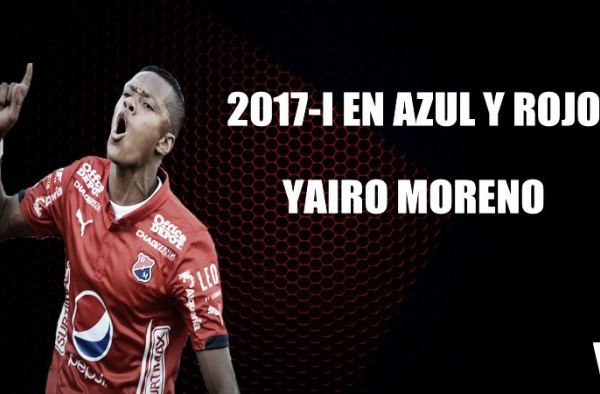 2017-1 en azul y rojo: Yairo Moreno