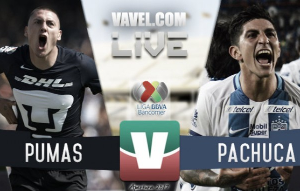 Resultado y goles del Pumas 1-0 Pachuca de la Liga MX 2017