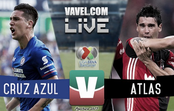 Resultado y goles del Cruz Azul 2-1 Atlas de la Liga MX 2017