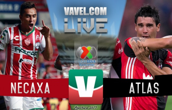 Resultado y goles del Necaxa vs Atlas en Liga MX 2017 (2-1)