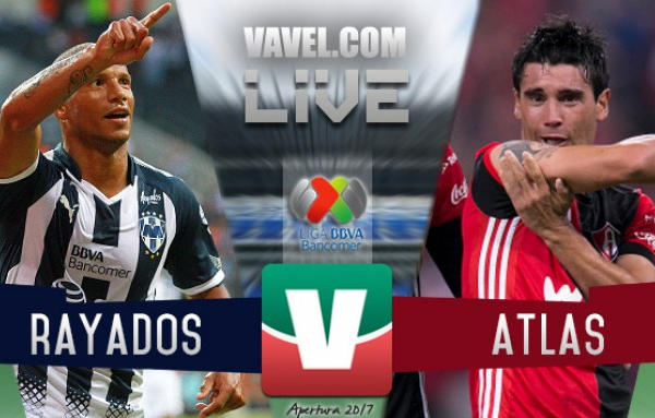 Resultado y goles del Monterrey 2-1 Atlas en Liga MX 2017