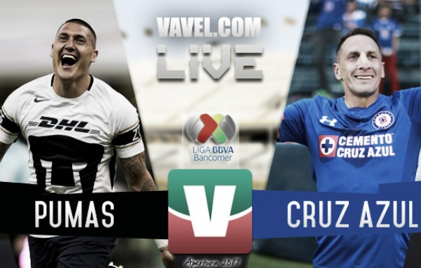 Resultado y goles del Pumas (1-4) Cruz Azul