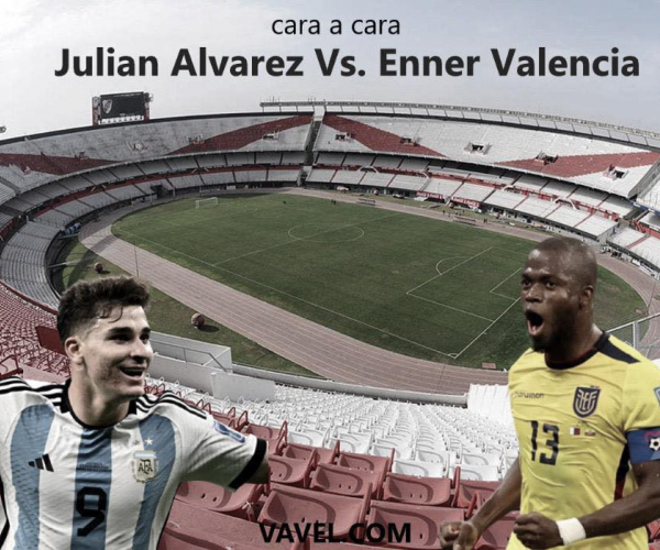 Julián Álvarez vs Enner Valencia:
goleadores en gran momento mano a mano en el Más Monumental