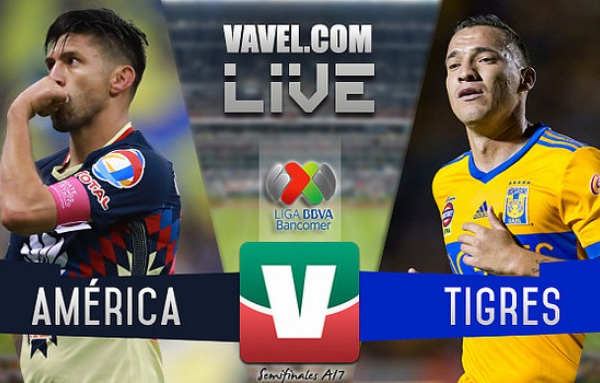Resultado y gol del América 0-1 Tigres de la Semifinal de ida de la Liga MX 2017