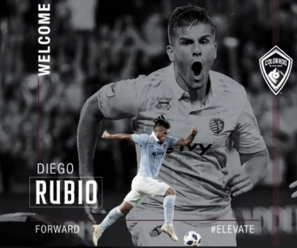 Diego Rubio firma por
los Rapids