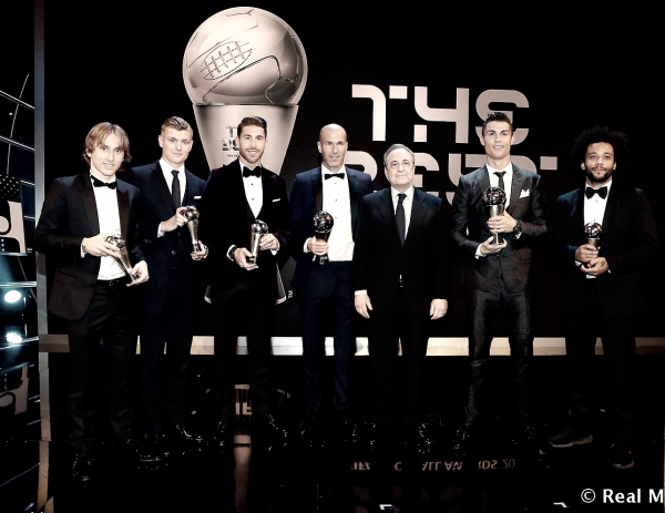 Cinco jugadores del Real Madrid en el once de FIFA FIFPro 2017