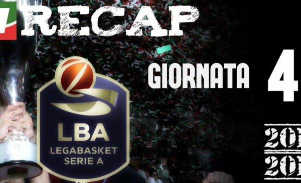 Legabasket serie A: risultati e tabellini della quarta giornata