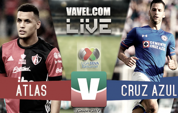 Resultado y goles del Atlas 2-1 Cruz Azul en Liga MX 2018