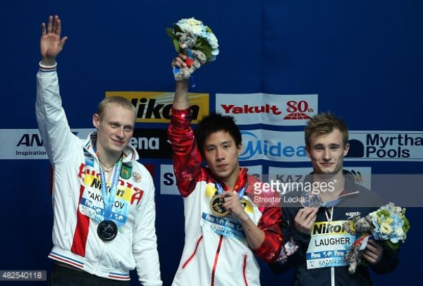 Kazan 2015, Tuffi: He Chao oro da 3m, Zakharov è argento