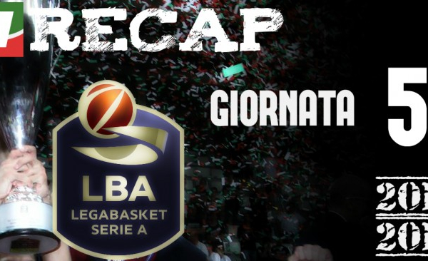 Legabasket: risultati e tabellini della quinta giornata