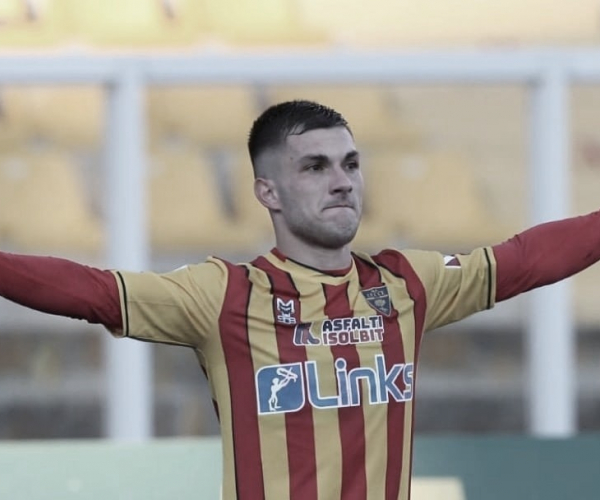Artilheiro do Lecce na temporada, Gabriel Strefezza comemora primeiro gol no ano: "Muito importante"