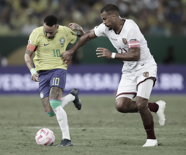 Com gol no final, Venezuela arranca empate fora de casa contra o Brasil