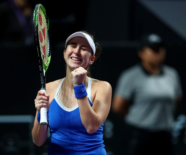 WTA Finals: Brilliant Bencic stuns erratic Kvitova in three sets