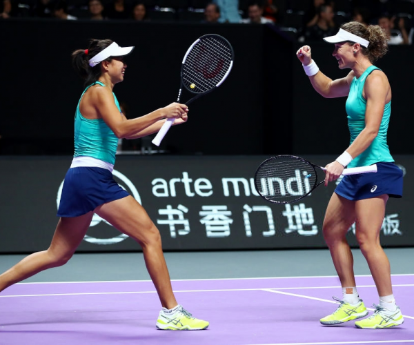 WTA Finals: Stosur and Zhang books semifinal spot on debut