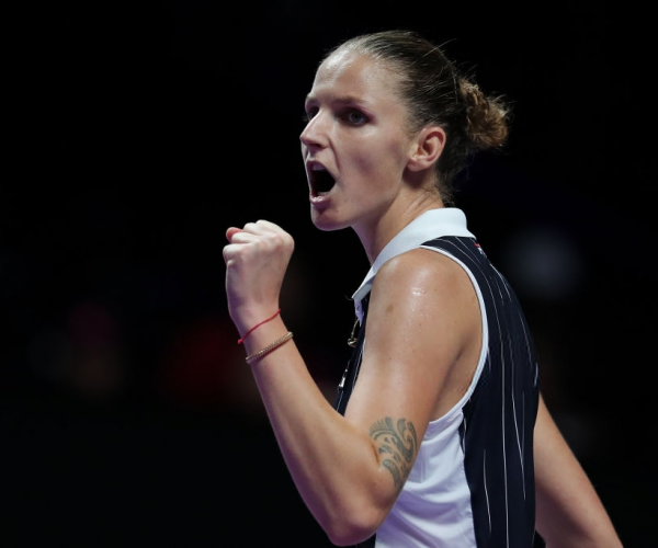 WTA Finals: Pliskova bounces back to stun Halep in three sets