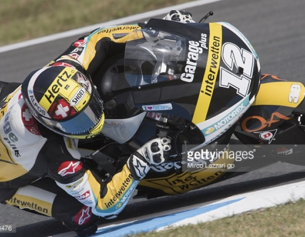 Luthi on top of the Moto2 class after day one in Japan