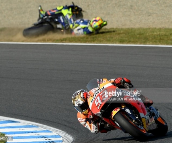 Double disaster for Movistar Yamaha in Japan who handed the championship to Marquez