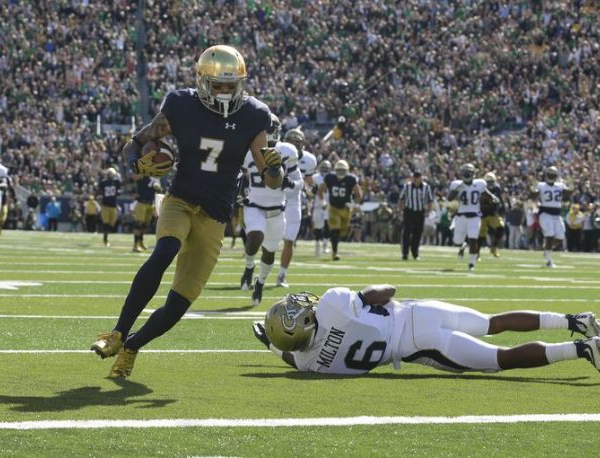 CJ Prosise Has Big Day As Undefeated Notre Dame Zips Past Georgia Tech