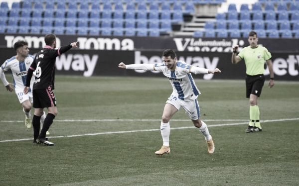 Javi Hernández se estrena como goleador en el Leganés