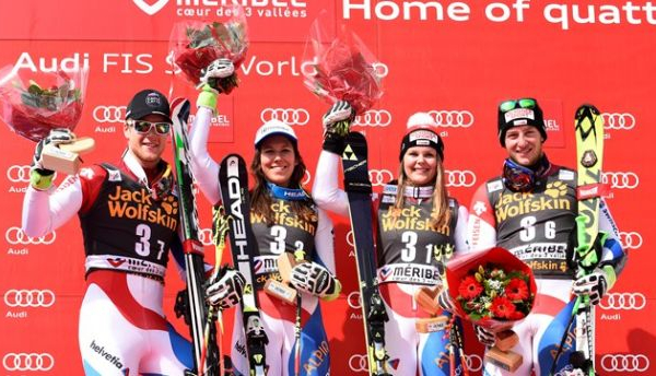 Sci Alpino, finali Meribel: Team Event alla Svizzera, quarta l'Italia