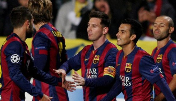 Apoel 0-4 Barcelona: Messi hat-trick secures victory for the Catalans