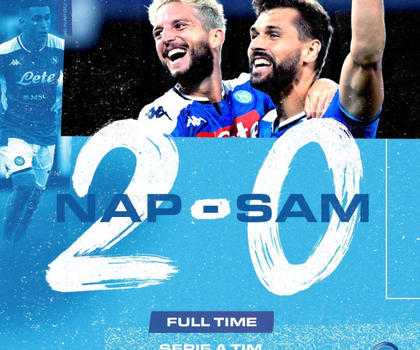  Serie A- Il Napoli incanta il San Paolo, Dries Mertens affonda la Sampdoria