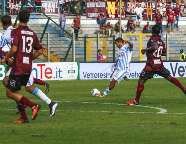 Serie B: Spal corsara all'Arechi, Zigoni e Floccari mettono KO la Salernitana. Inutile al 94' il colpo di "Coda"