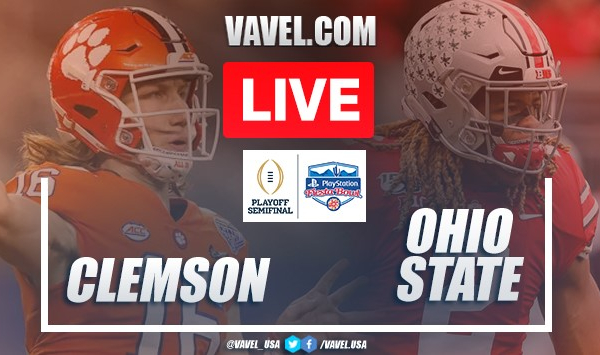 Clemson Tigers vs. Ohio State Buckeyes: Live Stream, Score Updates in College Football Semifinal (29-23)