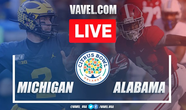 Michigan vs. Alabama: LIVE Stream Online and Score Updates (16-35)