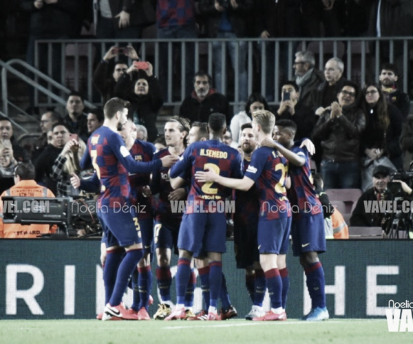 Un contundente FC Barcelona impone su ley copera ante el CD Leganés