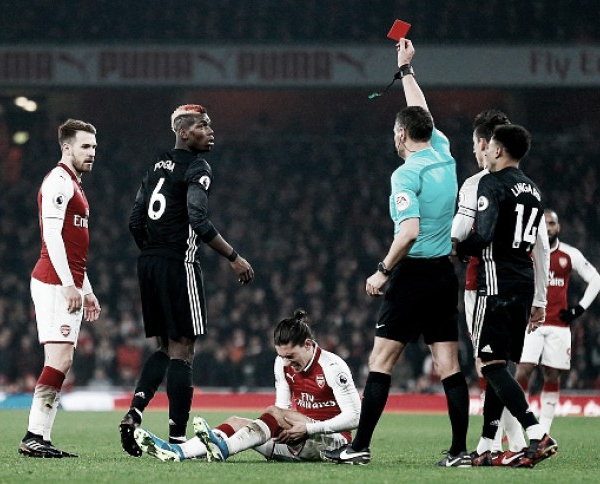 Expulso contra Arsenal, Pogba desfalca United em dérbi com Manchester City