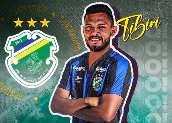 Após campanha histórica no Catarinense, volante Sousa Tibiri retorna ao Altos para a disputa da Série C