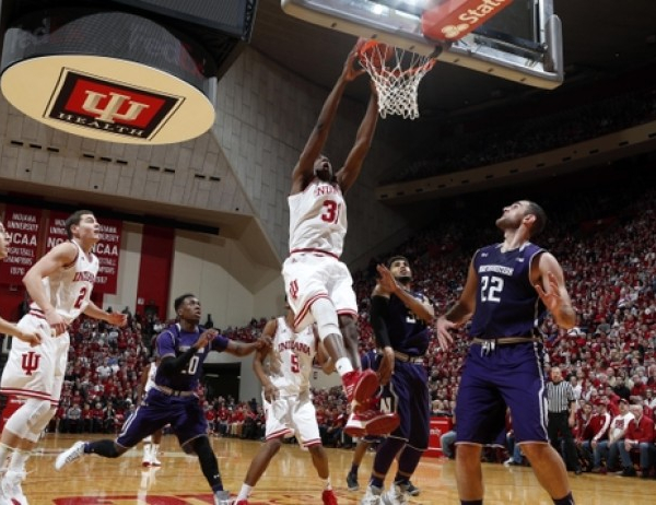 Indiana Hoosiers Control Northwestern Wildcats From Opening Tip To Final Buzzer