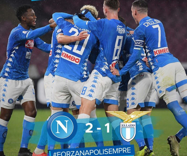 Serie A - Il Napoli bissa il successo dell'andata: Lazio battuta 2-1