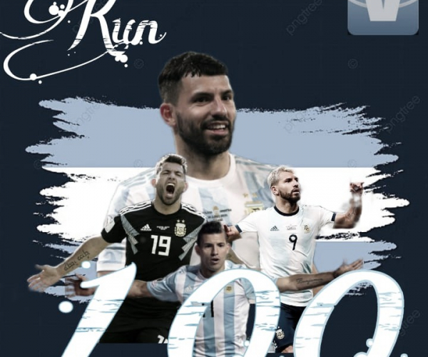El "Kun" Agüero llegó a los 100 partidos con la Selección Argentina