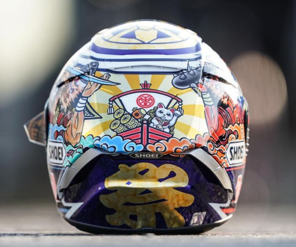 Helm Desain Baru Marc Marquez Untuk Pesta Gelar Juara Dunia di Motegi? 